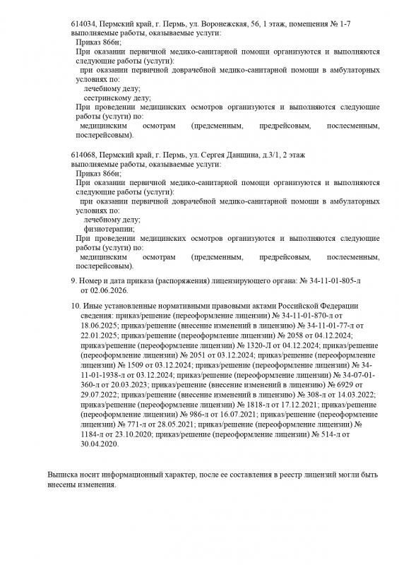 Выписка из реестра лицензий по состоянию на 02.06.2026г.